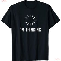 loylaiya คอกลม เสื้อยืด นักเขียนโปรแกรม  Im Thinking For Geeks Nerds Programmers Funny T-Shirt T Shirts เสื้อคอกลม เสื้