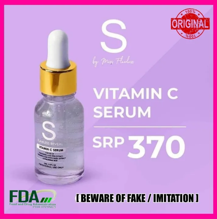 S BY MISS FLAWLESS VITAMIN C SERUM 15ML 100% ORIGINAL | Lazada PH