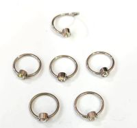 20G (0.8 MM) Stainless Steel Fancy Nose Ring 6 Pieces and แหวนจมูกแฟนซี สแตนเลส 20G (0.8 mm) 6 ชิ้น