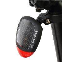 ℗ Solar Powered Led Rear Flashing Tail Light For Bicycle Cycling Lamp Safety 2led Bicycle Accessories Light Фонарь Для Велосипеда