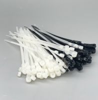 100pcs Nylon cable tie 3 * 150 fixed cable tie screws fixed head type cable tie  Cable Management