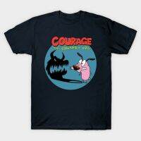 【New】Courage The Cowardly Dog Shadow T-Shirt Funny Vintage Gift For Men