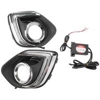 Car LED DRL Daytime Running Lights Daylight Waterproof Fog head light lamp for Mitsubishi ASX 2013 2014 2015