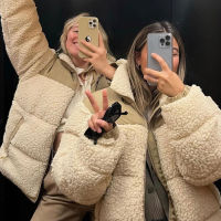 Winter Fleece Jacket Women Faux Shearling Outerwear Coats Female Suede Fur Jackets Coat Man Warm Thickened Lamb Puffer Jacket