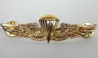 tomwang2012. WW2 US NAVY PARACHUTE PARACHUTIST LANDINGS WINGS BADGE PIN CLASSIC MILITARY