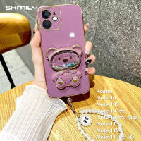 Shmily เคสโทรศัพท์แฟชั่นสำหรับ Xiaomi Redmi Note 10S Note 10S Note 10 Pro Note 10 Pro Max Note 11S Note 11S Note 11 Pro 5G Deluxe เคสนิ่มเคลือบอิเล็คโทรเพลทเคสโทรศัพท์พร้อมสร้อยข้อมือไข่มุก