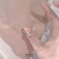 MIAOYA สร้อยคอรูปหัวใจสำหรับผู้หญิงอุปกรณ์เจ้าหญิงวิเศษสำหรับนักเรียนของขวัญของเด็ก