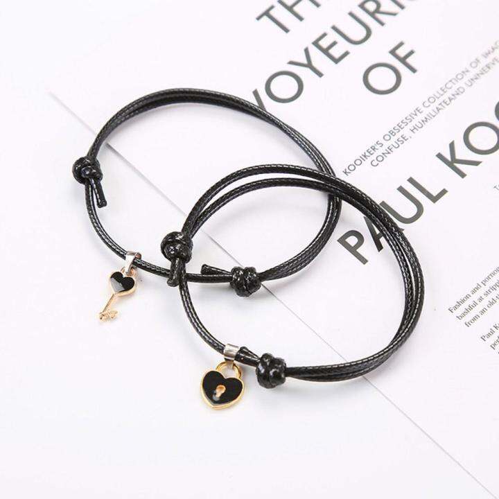 simple-couple-bracelet-key-love-lock-bracelet-jewelry-adjustable-bangle-y1k9