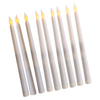 Flameless Taper Candles With Remote Pack Of 6 Dripless 10 Inches Battery Operated LED Flickering Candles For Wedding Home Decor