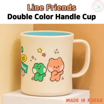 Line Friends Brown Kids Milk Breakfast Cup Cute Glass Measuring Cup with  Graduated Baking Measuring Cup Cartoon Birthday Gift