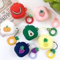 Cute Fruit Silicone Earphone Case For Samsung Galaxy Buds Live/Buds Pro Wireless Bluetooth Headphone Protective Cover Wireless Earbud Cases