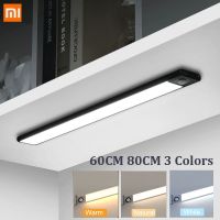 ✹✒ 60CM 80CM Xiaomi Night Light Motion Sensor Thin LED Kitchen Rechargeable USB Lamp Backlight For Bedroom Bedside Table Lighting