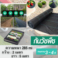 พลาสติกคลุมดิน Size 2.0m x 5m 3~4 ปี ป้องกันรังสี UV หมดปัญหาหญ้าขึ้นกวน