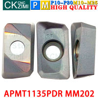 MM202 APMT 1135 PDR MM202คาร์ไบด์แทรกสแควร์ไหล่มิลลิ่งแทรก CNC เครื่องมือที่จัดทำดัชนีสำหรับสแตนเลส