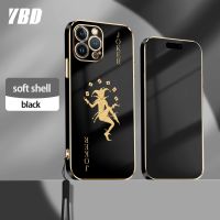 เคสโทรศัพท์ YBD สำหรับ iPhone 11 Pro Max 12 Pro Max 13 Pro Max 15 14 Pro Max 12 13 Mini 15 14 Plus เคสนิ่มเทรนด์แฟชั่นสไตล์โป๊กเกอร์มินิมอลลิสต์ขั้นสูงเคสนิ่มพร้อมฟรีสายคล้อง