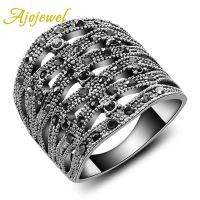 【YF】☂  Ajojewel Big Luxuoius Pave CZ Brand Femininas Jewelry