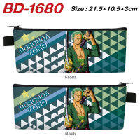 Roronoa Zoro Luffy Hatake Kakashi กล่องดินสอนักเรียนการ์ตูน PU สีสันสดใสของขวัญ Pouch Pensil ขนาดเล็กแบบพกพาแฟชั่น