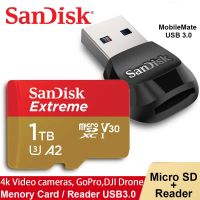 SanDisk A2 Extreme Micro SD Card MobileMate USB 3.0 microSD Card Reader การ์ดหน่วยความจํา C10 U3 V30 4K TF Card สําหรับกล้อง โดรน