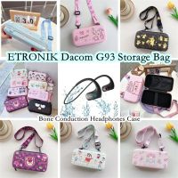 READY STOCK! For ETRONIK Dacom G93 Bone Conduction Headphones Case Couple cartoon pattern for ETRONIK Dacom G93 Earphone Portable Storage Bag Carry Box Pouch