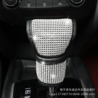 Automotive gear shift sve with diamond inlay shoulder protection sve, handbrake gear shift sve, hot diamond handle sve, decorative diamond inlay gear shift sve, interior package  3BUJ