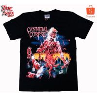 เสื้อวง Cannibal Corpse เสื้อวงดนตรี เสื้อวงร็อค เสื้อนักร้อง ผู้ชาย แขน