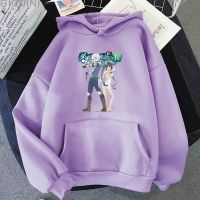 Sudaderas con capucha con estampado de Anime para hombres y mujeres, jerséis de manga larga, ropa Y2K