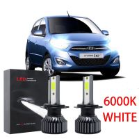 New หลอดไฟหน้ารถยนต์ LED 6000K สําหรับ Hyundai i10 (PA) ปี 2008 TO 2017 2 ชิ้น