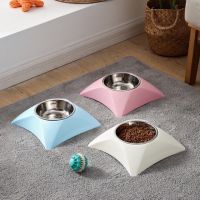 Square Pet Bowl  ชามสัตว์เลียงทรงเหลี่ยม ชามสุนัข ชามแมว ชามสัตว์เลี้ยง