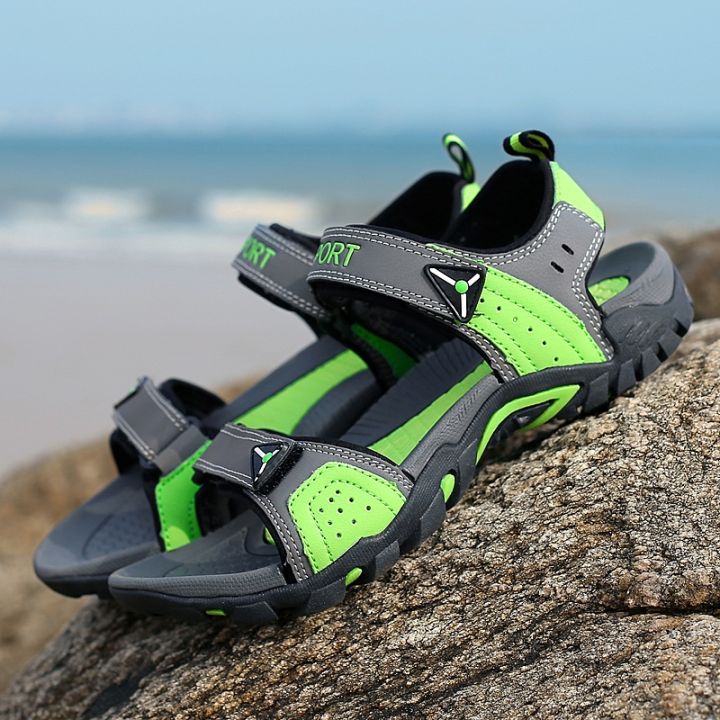 slieonk-รองเท้าแตะบุรุษและสตรี-รองเท้าแฟชั่นลำลองชายหาดคอลเลกชันฤดูร้อนกันลื่นไซส์35-46
