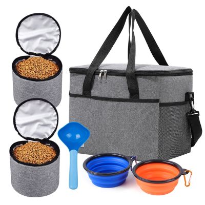 กระเป๋าเดินทางสำหรับสุนัข Weekend Pet Travel Set For Dog And For Cat Airline Approved Tote Organizer With Multi-Function Pockets