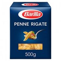 บาริลล่า เพนเน่ เส้นพาสต้าทรงกระบอกตัดเฉียง 500 กรัม - Penne Rigate ‘Barilla’ 500g Pack