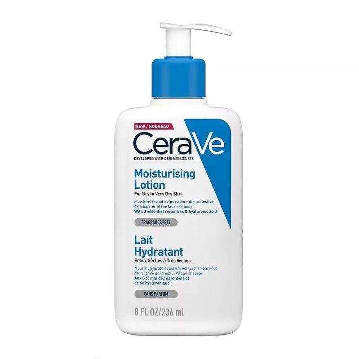 CeraVe Moisturizing Lotion Lait Hydratant 236ML Long Lasting Whitening ...
