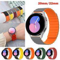 20mm 22mm Strap For Samsung Galaxy watch 4 5 pro active 2 Gear S3 Magnetic Loop silicone bracelet correa HUAWEI GT 2 3 Pro band