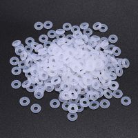 Lamberts 100pcs 5/6/7/8/9/12mm Rubber O-Ring Silicone Gasket Anti-wear Insulation Waterp Jewelry Making Findings