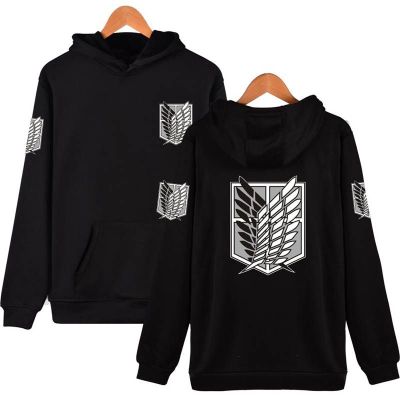 เสื้อกันหนาวมีฮู้ด ลายอนิเมะ attack on titan shingeki no kyojin