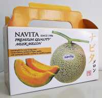 กล่องละ 2 ผล นาวิต้าเมล่อนญี่ปุ่นคัดพิเศษ - Navita Gift Set (2 Fruits/Box)