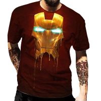 Disney Marvel Hero Iron-man 3D Print Men Short Sleeve T Shirt Tee New Clothing Summer Streetwear Casual Fashion Children Tops