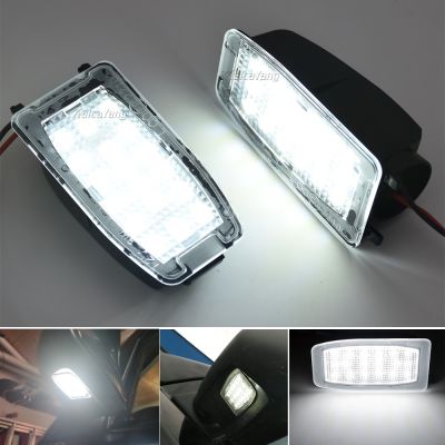 ▫ 2PCS For Volvo S60 S80 V70 XC70 XC90 White Canbus Led Under Side Mirror Puddle Lights For Land Rover LR2 LR3 No Error Auto Parts