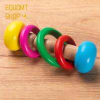 EQUOMT Creative ของเล่นล่อเหยื่อนกแก้วเคี้ยวของเล่นรูปนกลูกบอลเคี้ยวไม้ทนต่อการกัด