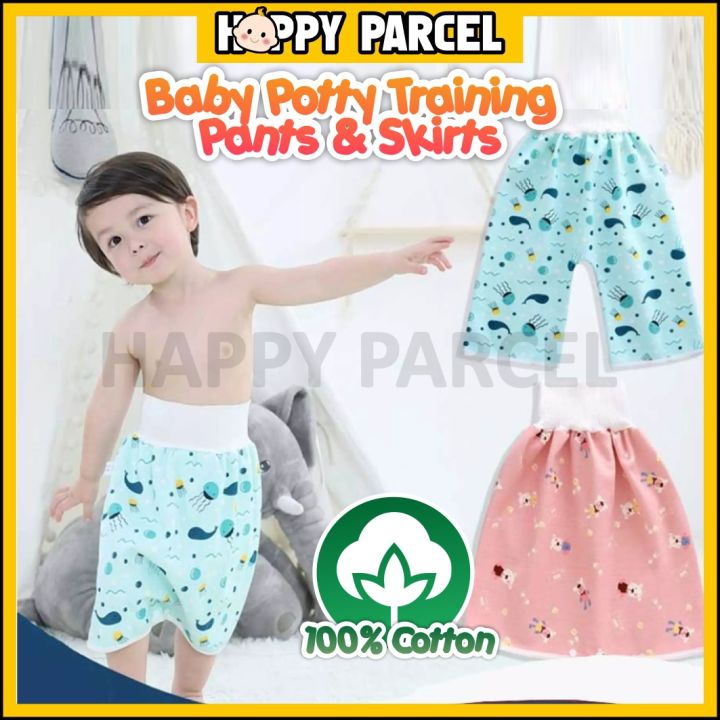 BABYTOTZ Reusable PVC Elastic Diaper Panties Waterproof Plastic Diaper  Padded Baby Nappy Training Pants With Inner