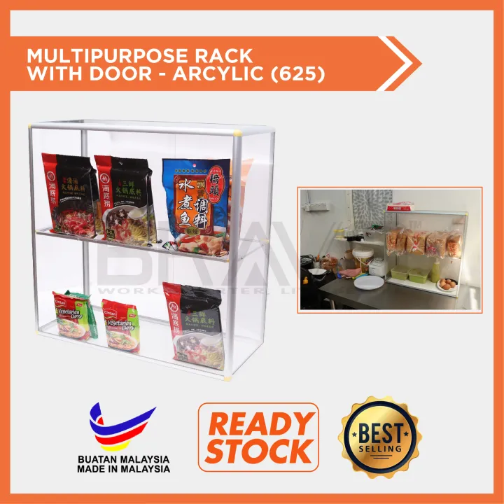 Acrylic Food Display Rack Rak Pamer Makanan Acrylic Food Display Case