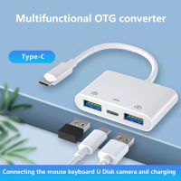 Type C ถึง USB Adapter OTG พร้อม PD Fast Charging Port สำหรับ Samsung USB 3.0 Female OTG Adapter เข้ากันได้กับ U Disk Keyboard Mice