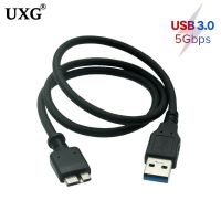 USB Micro B Short Cable to Type A Micro Cable Data Transfer Fast Charger Cord for Hard Drive Samsung USB 3.0 Micro B Data Cord