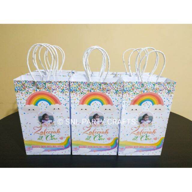 Rainbow Theme Loot bags Lazada PH