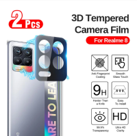 (2ชิ้น) 3D เลนส์แก้วสำหรับ Realme 8 Pro Plus 8i 4กรัม/5กรัมเลนส์ป้องกันหน้าจอ9H สำหรับ Realme 9 7 Pro 9i 7i 9 5กรัม Realme 9 Pro + บวกกลับกล้องกระจกฟิล์มป้องกัน