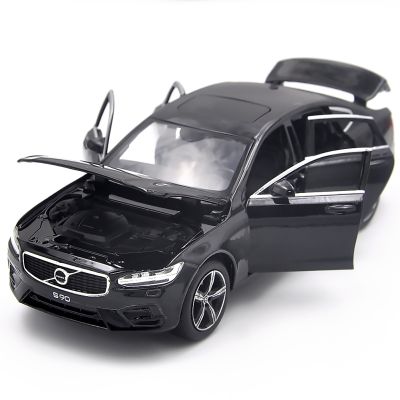 1:32 For VOLVO S90 Diecast Alloy Metal Licensed Luxury Sedan Car Model Collection Model Pull Back Sound Light Toys Vehicle Gift