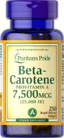 ((ขวดใหญ่ คุ้มกว่า)) Puritan Vitamin A (Beta-Carotene) 25000 IU / 250 Softgels วิตามินเอ