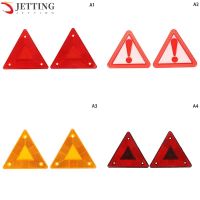 bklnlk☸﹍◘  2pcs Warning Reflector Truck Plate Rear Safety Reflective Sign Board Stop