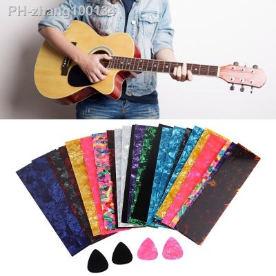 2023 Top 25Pcs Guitar Pick Punch Sheets DIY Pick Celluloid Guitar Pick Strips Three Thickness Mixed 0.50mm 0.73mm 0.90mm Sheets