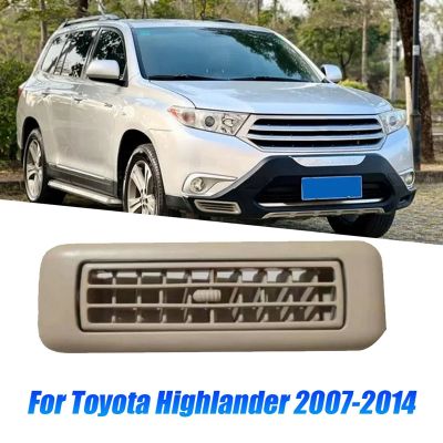 Car Roof Rear Air A/C Vent Grille Replacement Accessories 63601-48011-E0 for Toyota Highlander 2007-2014 Side Air Outlet Nozzle Beige 6360148011